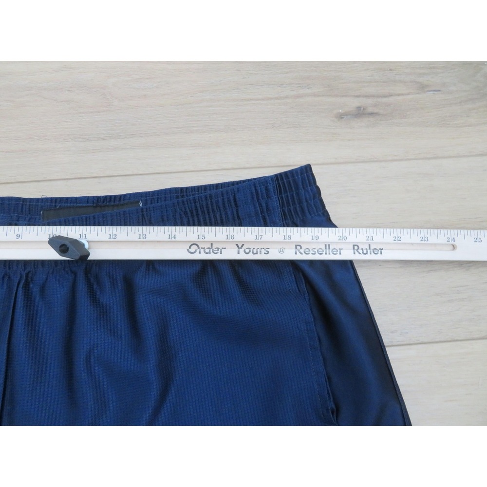 Vintage Nike Basketball Shorts Mens 2XL Shiny Dazzle Blue Baggy y2k Pockets Gym - Picture 7 of 9